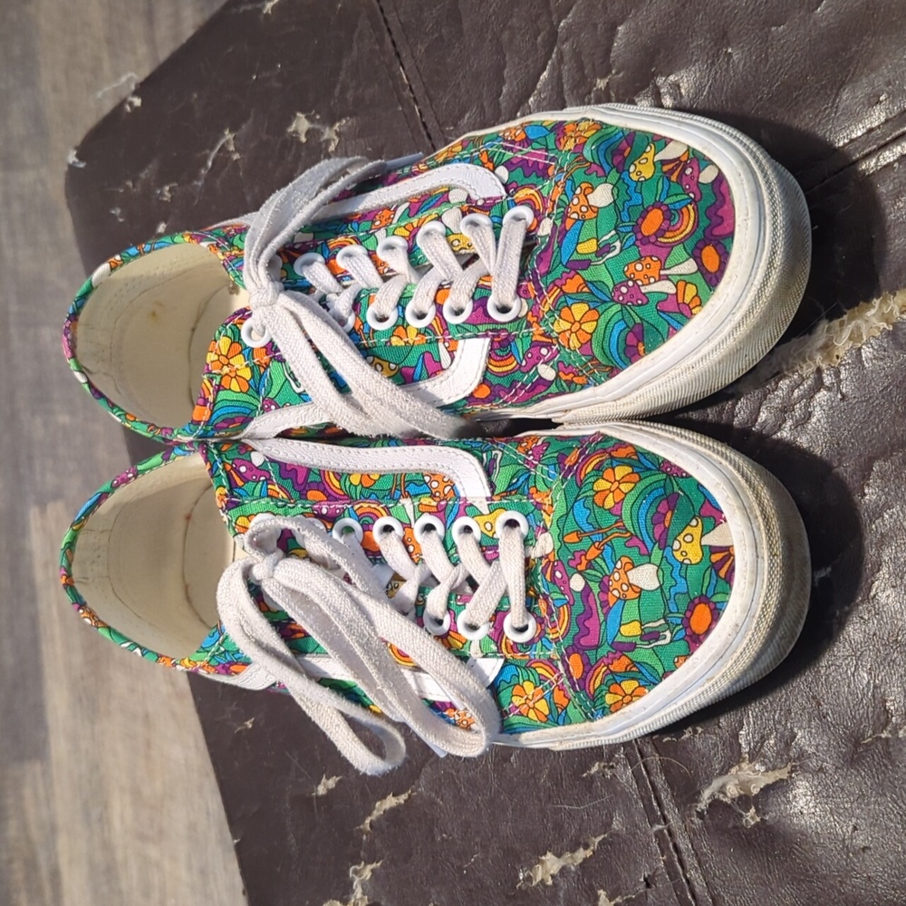 Vans mushroom print sneakers
